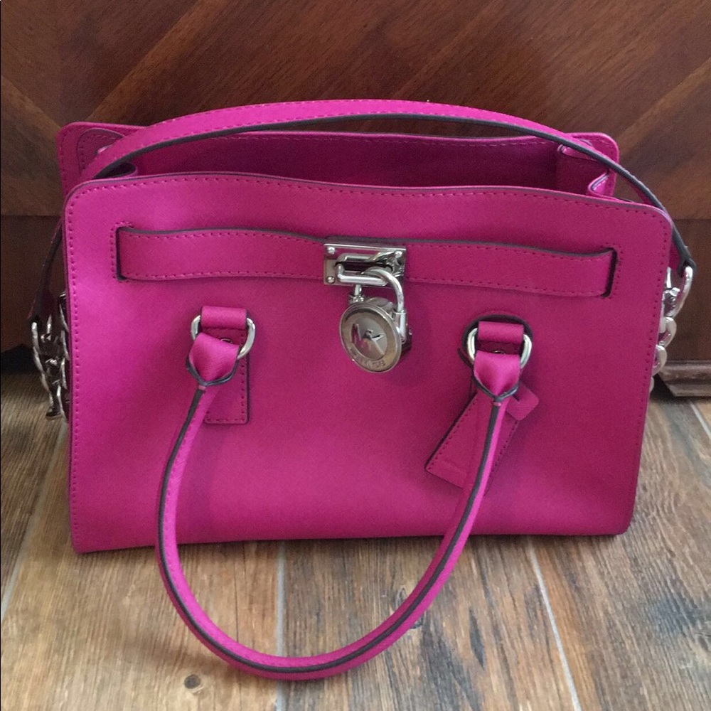 Pink Michael Kors handbag with Strap